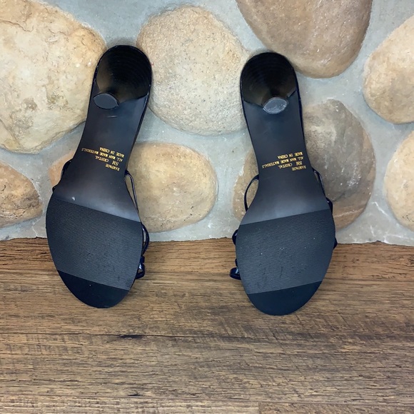 Rampage patent leather heeled sandal. Navy - Picture 4 of 4